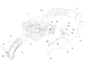 Sprint 50 4T 4V (EMEA) drawing Carburettor, assembly - Union pipe