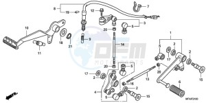 CBF1000T9 Ireland - (EK) drawing PEDAL