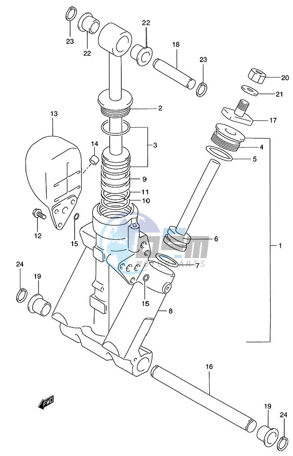 Trim Cylinder (1996 to 2001)