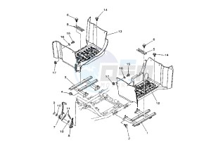 ATV 400 drawing STAND-FOODREST