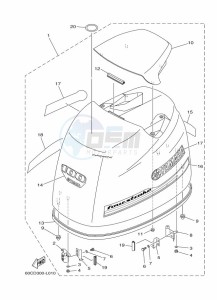 F100BETX drawing FAIRING-UPPER