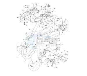 XT Z TENERE 660 drawing EXHAUST