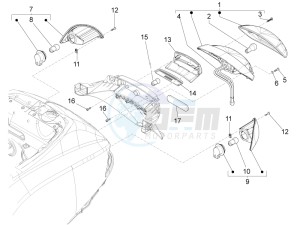 S 125 4T 3V E3 ie Taiwan drawing Tail light - Turn signal lamps