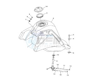 XT X BRA 125 drawing FUEL TANK