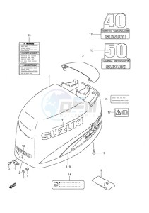 DF 40 drawing Engine Cover