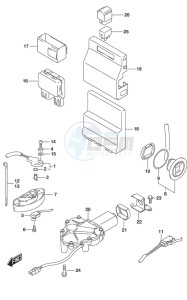 DF 175AP drawing PTT Switch/Engine Control Unit