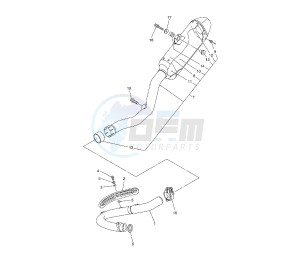 YZ F 250 drawing EXHAUST