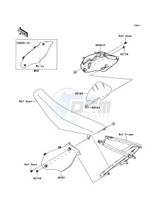 KX450F KX450FCF EU drawing Side Covers