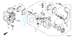 TRX420FPMB drawing FRONT BRAKE CALIPER