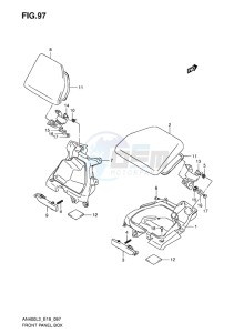 AN400 BURGMAN EU drawing FRONT PANEL BOX