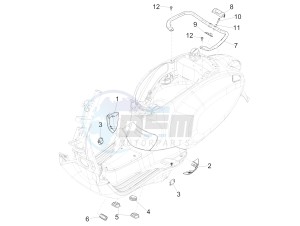 SPRINT 50 4T 3V 25 KMH E4 25 kmh (EMEA) drawing Side cover - Spoiler