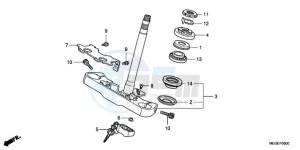 VT750C9 Australia - (U / MK) drawing STEERING STEM