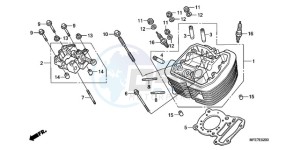 VT750C2F9 Australia - (U / KMH MME) drawing FRONT CYLINDER HEAD