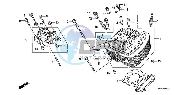 FRONT CYLINDER HEAD