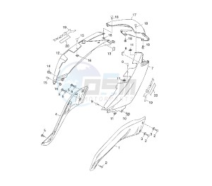 YP R X-MAX 250 drawing REAR BODY 1YS2-S6-S9