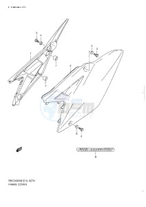 RM-Z 450 drawing FRAME COVER L1