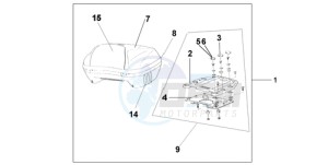 ST1300A9 Australia - (U / ABS MME) drawing TOP BOX 45L DIGITAL SILVER