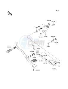 VN 900 D[VULCAN 900 CLASSIC LT] (6F-9F) D7F drawing GEAR CHANGE MECHANISM