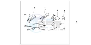 CB600F CB600S drawing GRIP HEATER SS/ON-OF