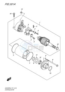 GSX-250 RA drawing STARTING MOTOR