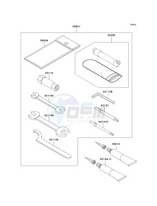 KVF 750 D [BRUTE FORCE 750 4X4I] (D8F-D9F) D9F drawing OWNERS TOOLS