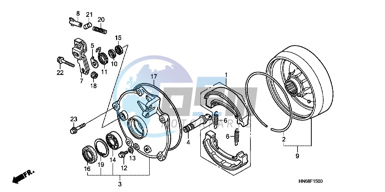 REAR BRAKE DRUM