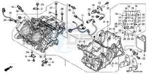 VFR1200XDC drawing CRANKCASE (VFR1200XD)