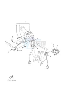 TT-R50 TT-R50E (2CJJ 2CJK 2CJL) drawing HANDLE SWITCH & LEVER