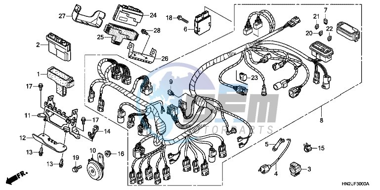 CYLINDER HEAD (REAR)