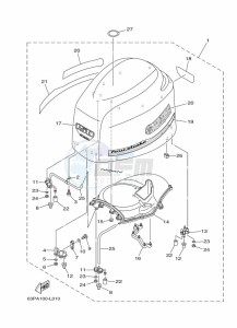 F150AETX drawing FAIRING-UPPER