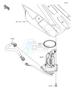 KX450F KX450HJF EU drawing Fuel Pump