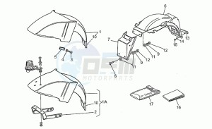 850 T5 Polizia Polizia drawing Front/rear mudguard