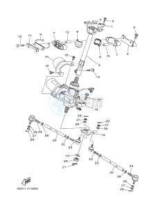 YFM700FWAD GRIZZLY EPS CAMO (2UDA) drawing STEERING