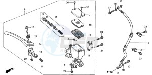 NES150 125 drawing FR. BRAKE MASTER CYLINDER