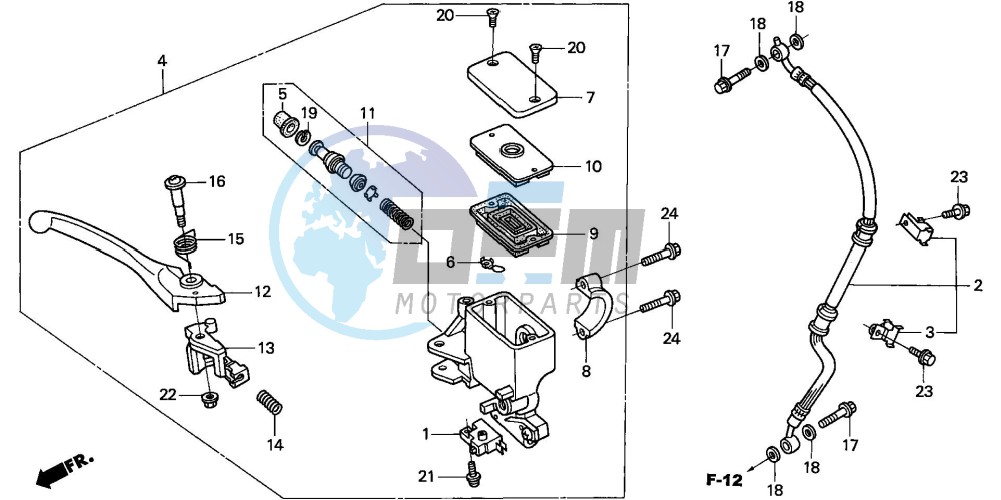 FR. BRAKE MASTER CYLINDER