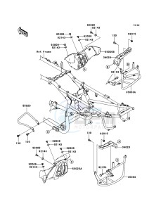 KFX700 KSV700B8F EU drawing Footrests