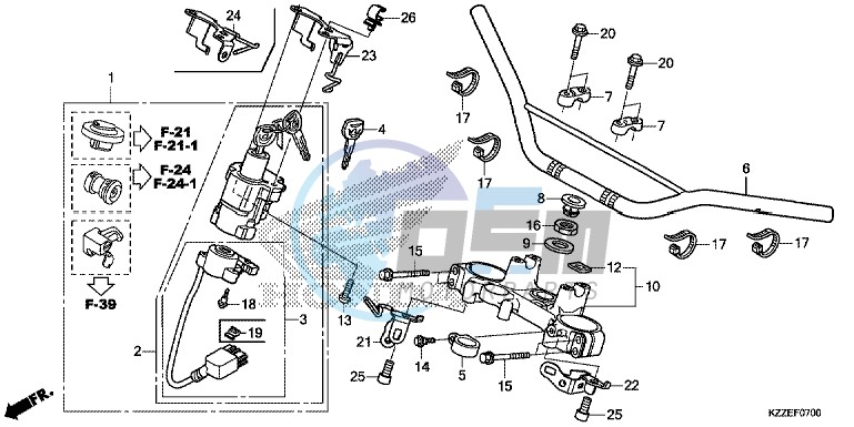 HANDLE PIPE/ TOP BRIDGE