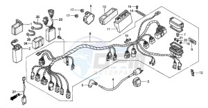 TRX350FM RANCHER 4X4S drawing WIRE HARNESS