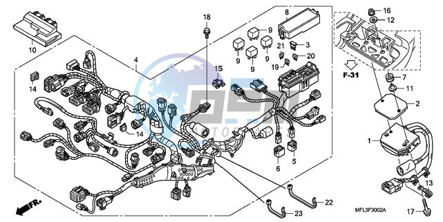 WIRE HARNESS (CBR1000RA)