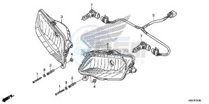 TRX420FA2G TRX420F Europe Direct - (ED) drawing HEADLIGHT