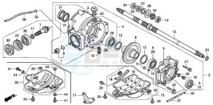 TRX250TM FOURTRAX drawing REAR FINAL GEAR