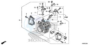 TRX500FA6G TRX500FA Australia - (U) drawing THROTTLE BODY