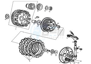 GPR REPLICA RACING - 50 cc drawing GEAR CHANGE MECHANISM