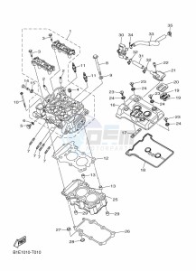 MT-25 MTN250-A (B4W1) drawing CYLINDER HEAD