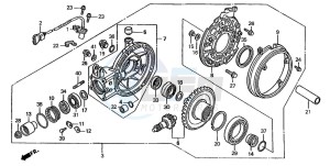 ST1100A drawing FINAL DRIVEN GEAR (ST1100AN/AP/AR)