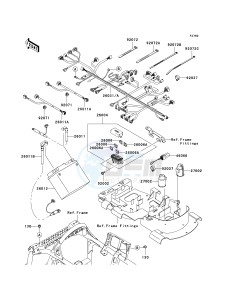 KVF 750 B (BRUTE FORCE 750 4X4I) (B6F-B7FA) B6F drawing CHASSIS ELECTRICAL EQUIPMENT