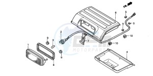 TRX300FW FOURTRAX 300 4X4 drawing TAILLIGHT