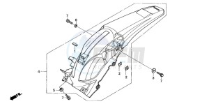 CRF250X drawing REAR FENDER