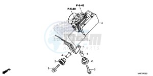 CBR1000S2H 2ED - (2ED) drawing ABS MODULATOR