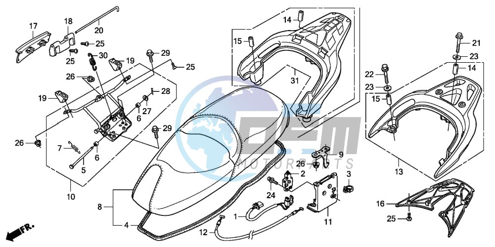 SEAT/REAR CARRIER